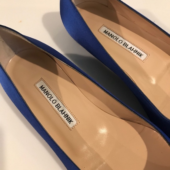 NIB Manolo Blahnik Hangisi Flats - Picture 3 of 7